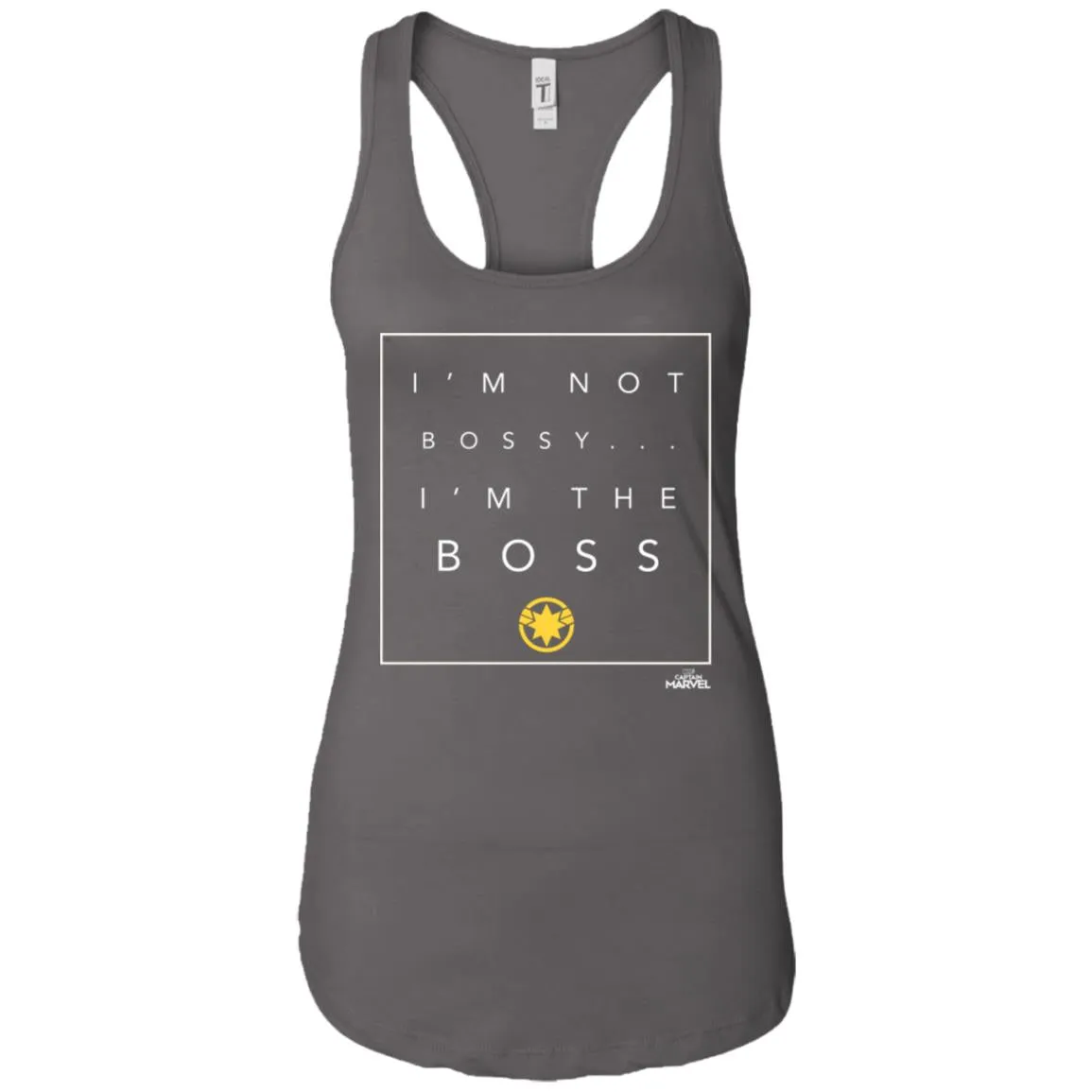 Captain Marvel Not Bossy I'm The Boss Women Tank Top