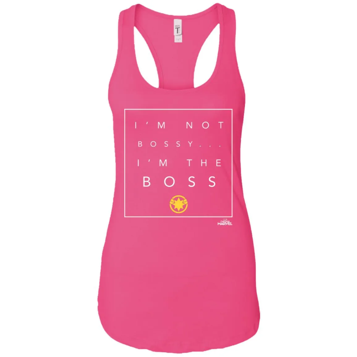 Captain Marvel Not Bossy I'm The Boss Women Tank Top