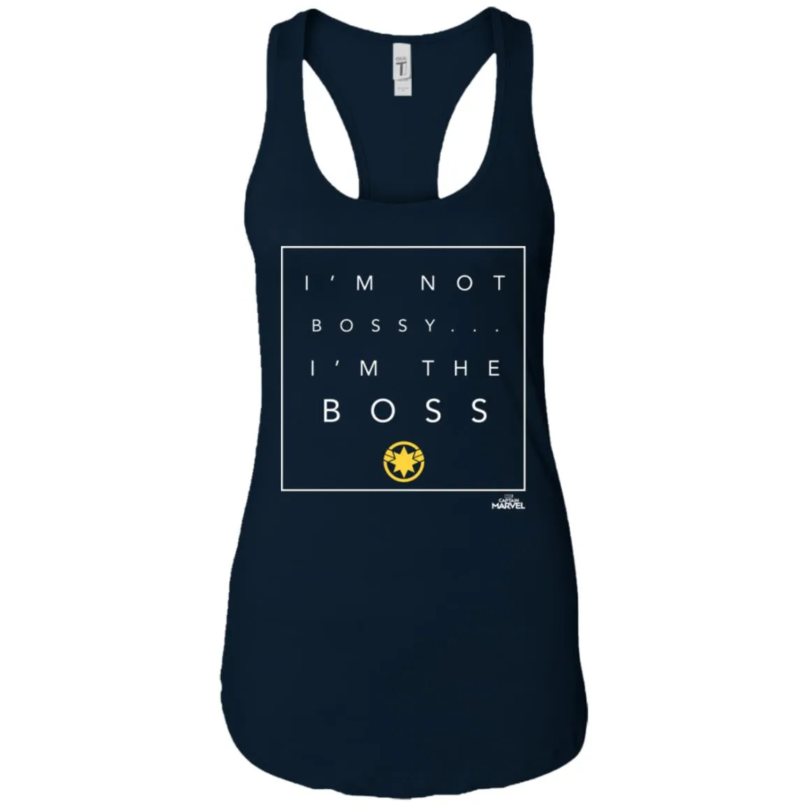 Captain Marvel Not Bossy I'm The Boss Women Tank Top