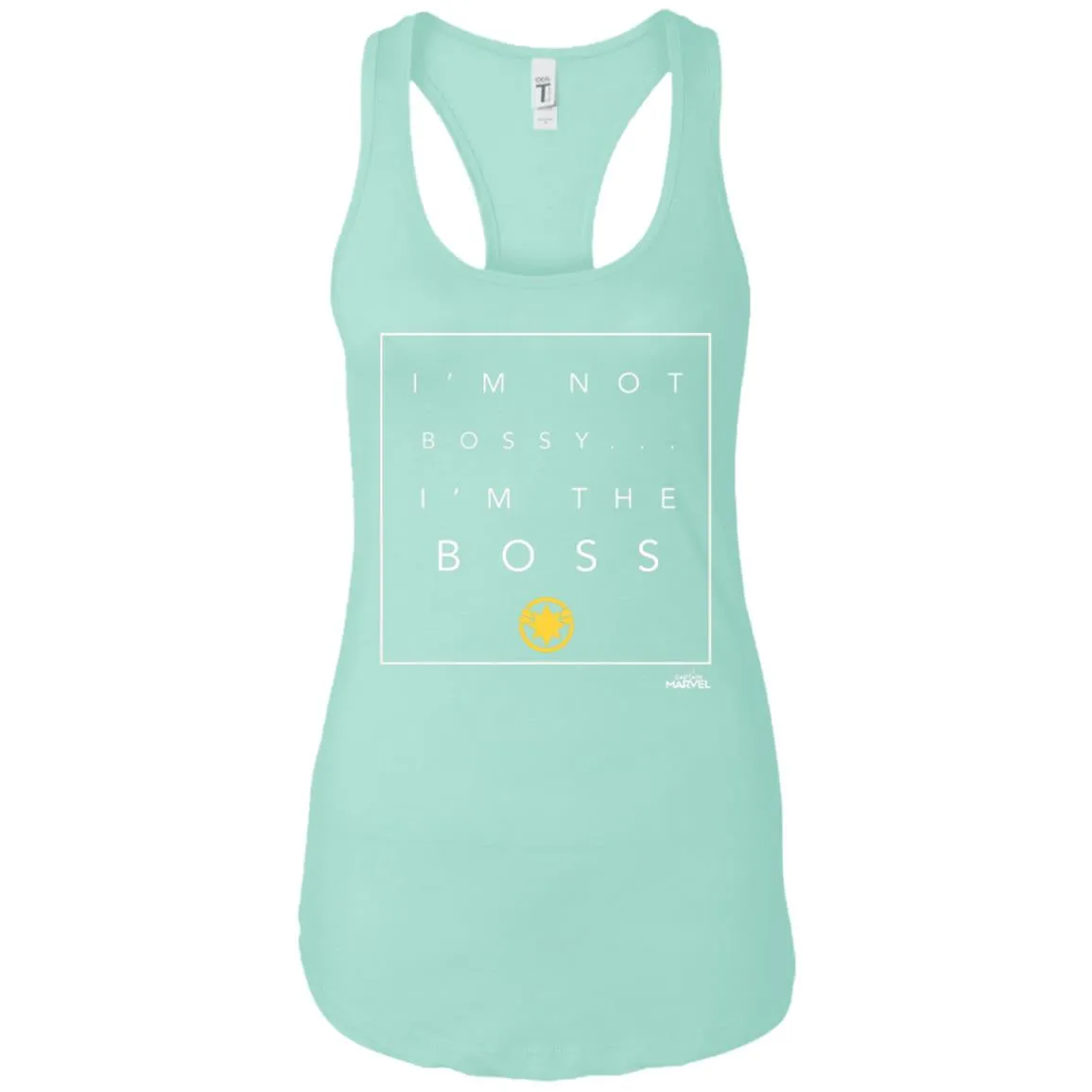 Captain Marvel Not Bossy I'm The Boss Women Tank Top