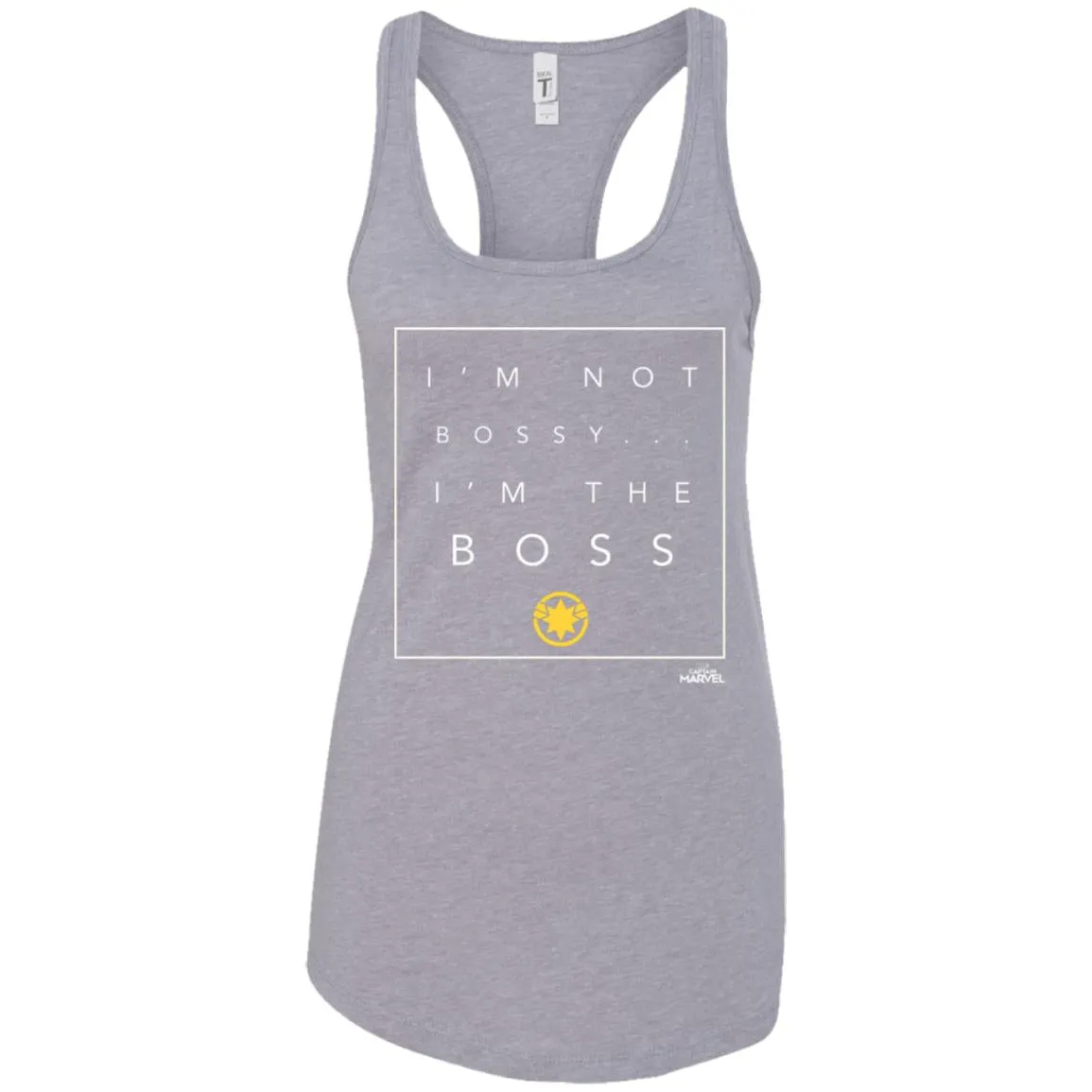 Captain Marvel Not Bossy I'm The Boss Women Tank Top