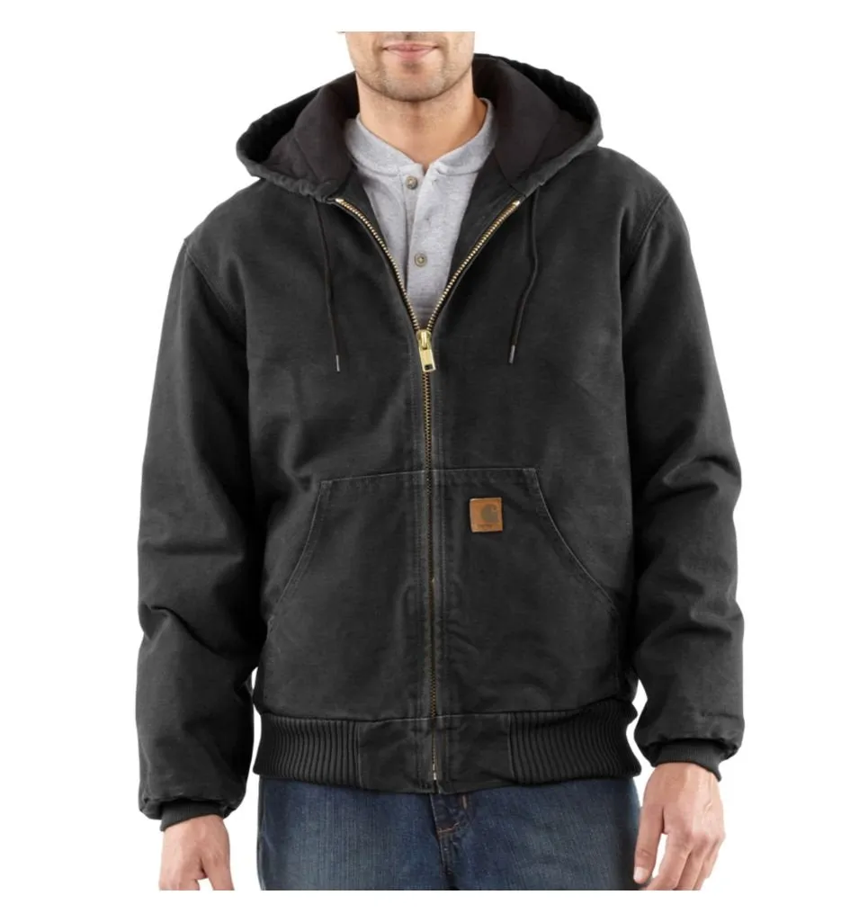 Carhartt 104050 Men's Big & Tall Quilted Flannel-Lined Sandstone Active Jacket