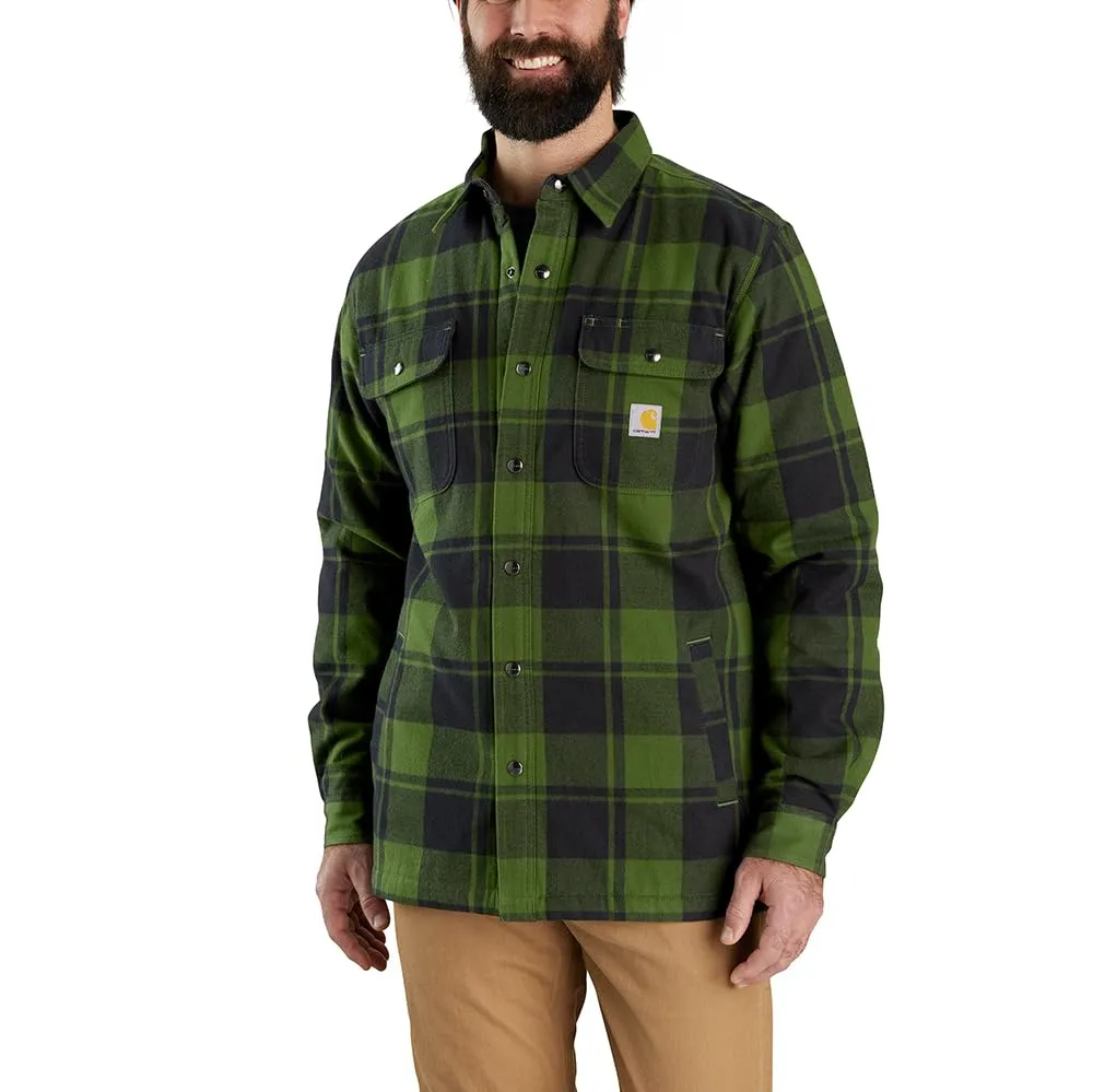 Carhartt 105939 & 106354 Men's Relaxed Fit Flannel Sherpa-Lined Shirt Jac