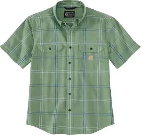 Carhartt Men's Loose Fit Midweight Short-Sleeve Plaid Shirt 