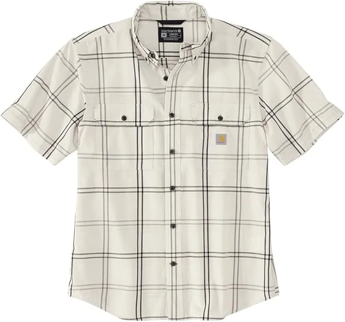 Carhartt Men's Loose Fit Midweight Short-Sleeve Plaid Shirt 