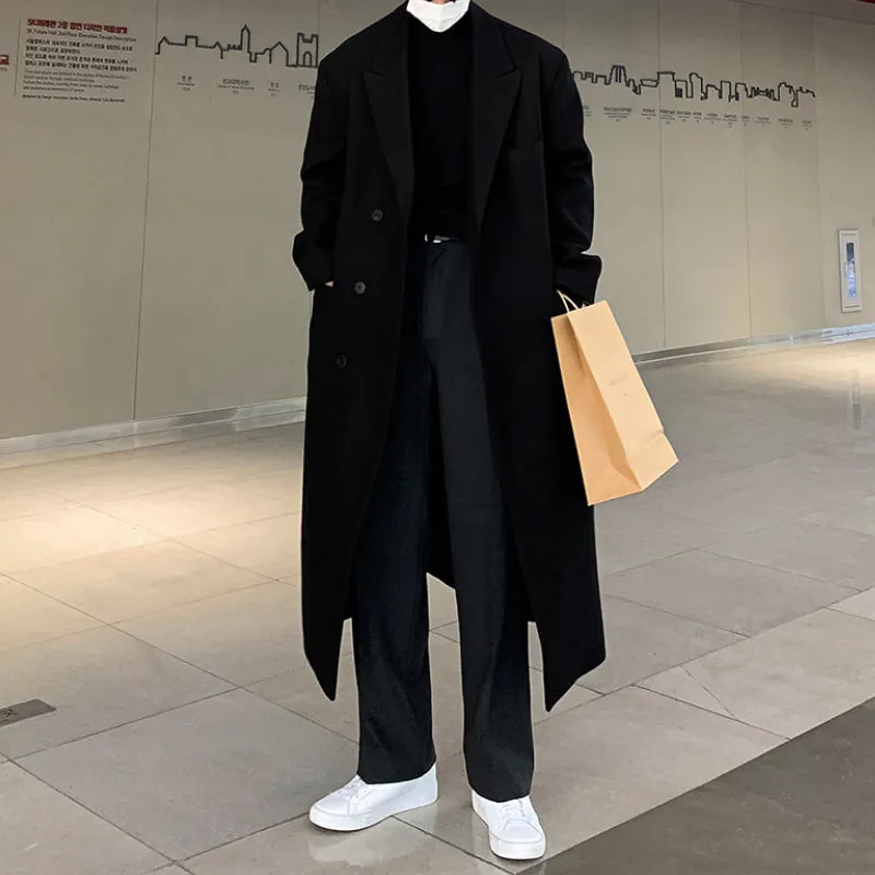 Casual British Mid-length Over The Knee Loose Coat