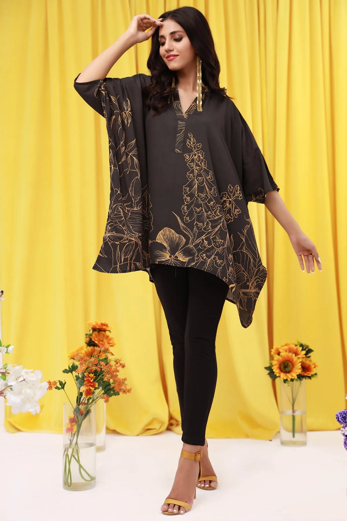 Clara Printed Tunic Top - A23 - WTN0022