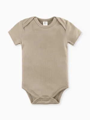 Classic Short Sleeve Bodysuit -  Clay