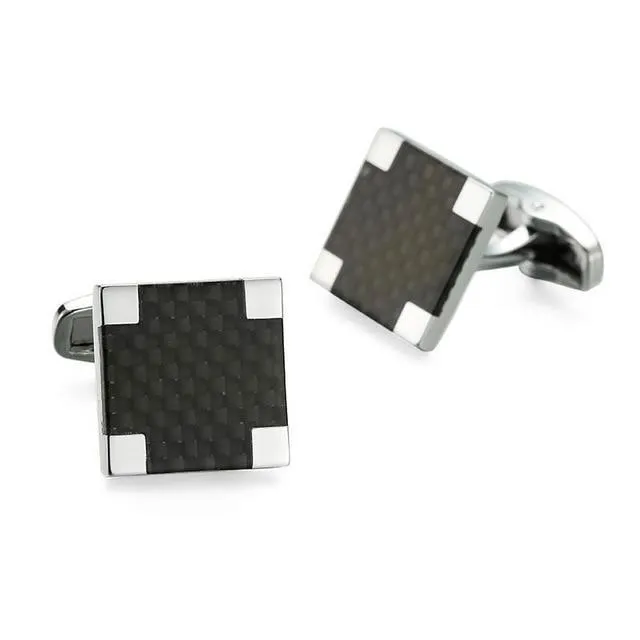 Classy Men Cufflinks Black/Silver