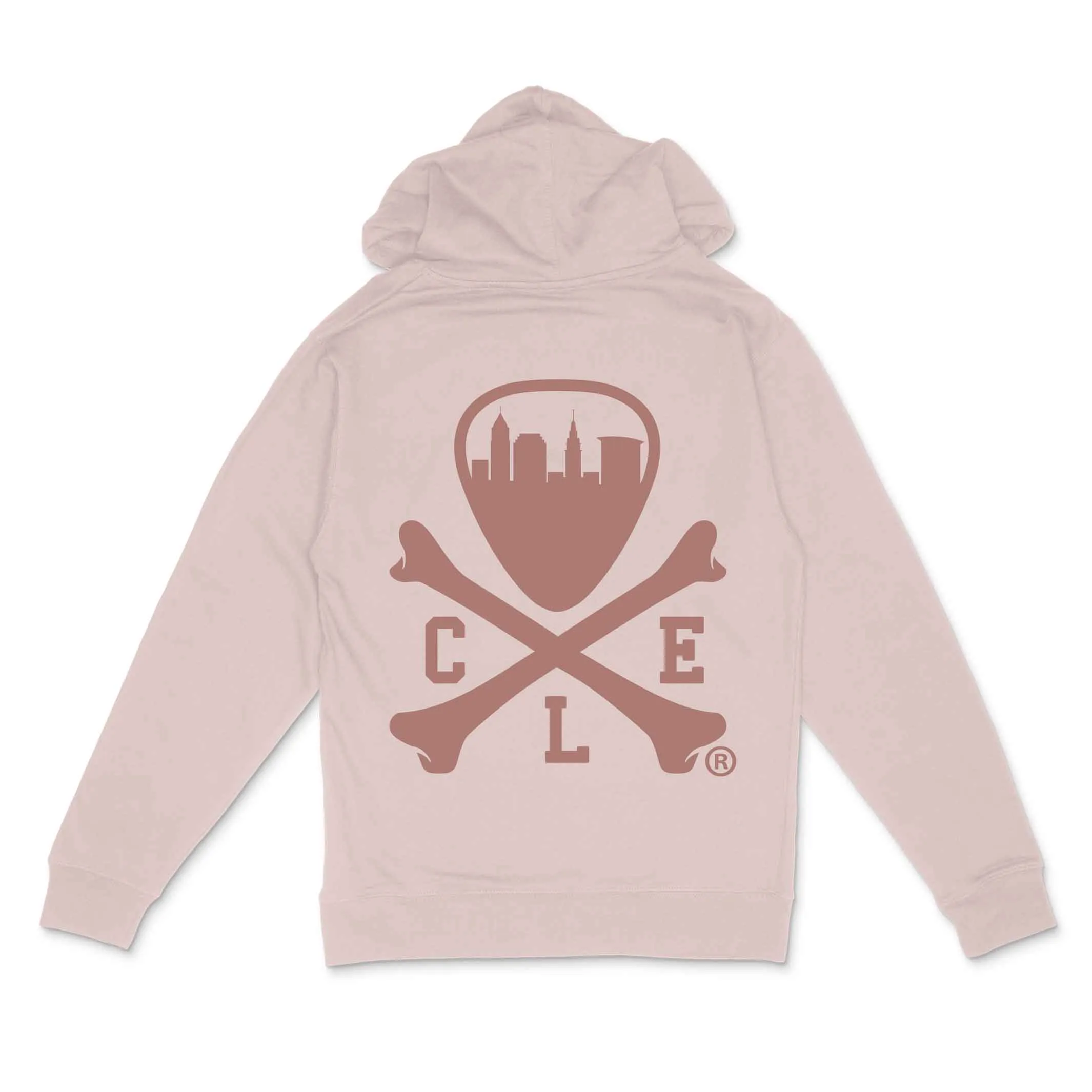 CLE Logo - Unisex Pullover Hoodie - Pigment Dusty Pink