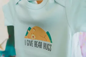 Colorado Baby - I Give Bear Hugs - Caribbean Onesie