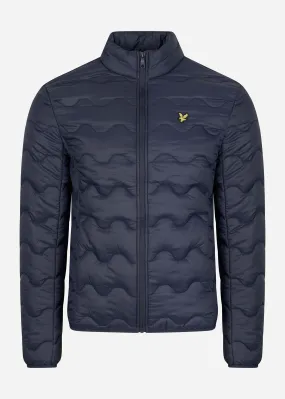 Crest quilted jacket - dark navy