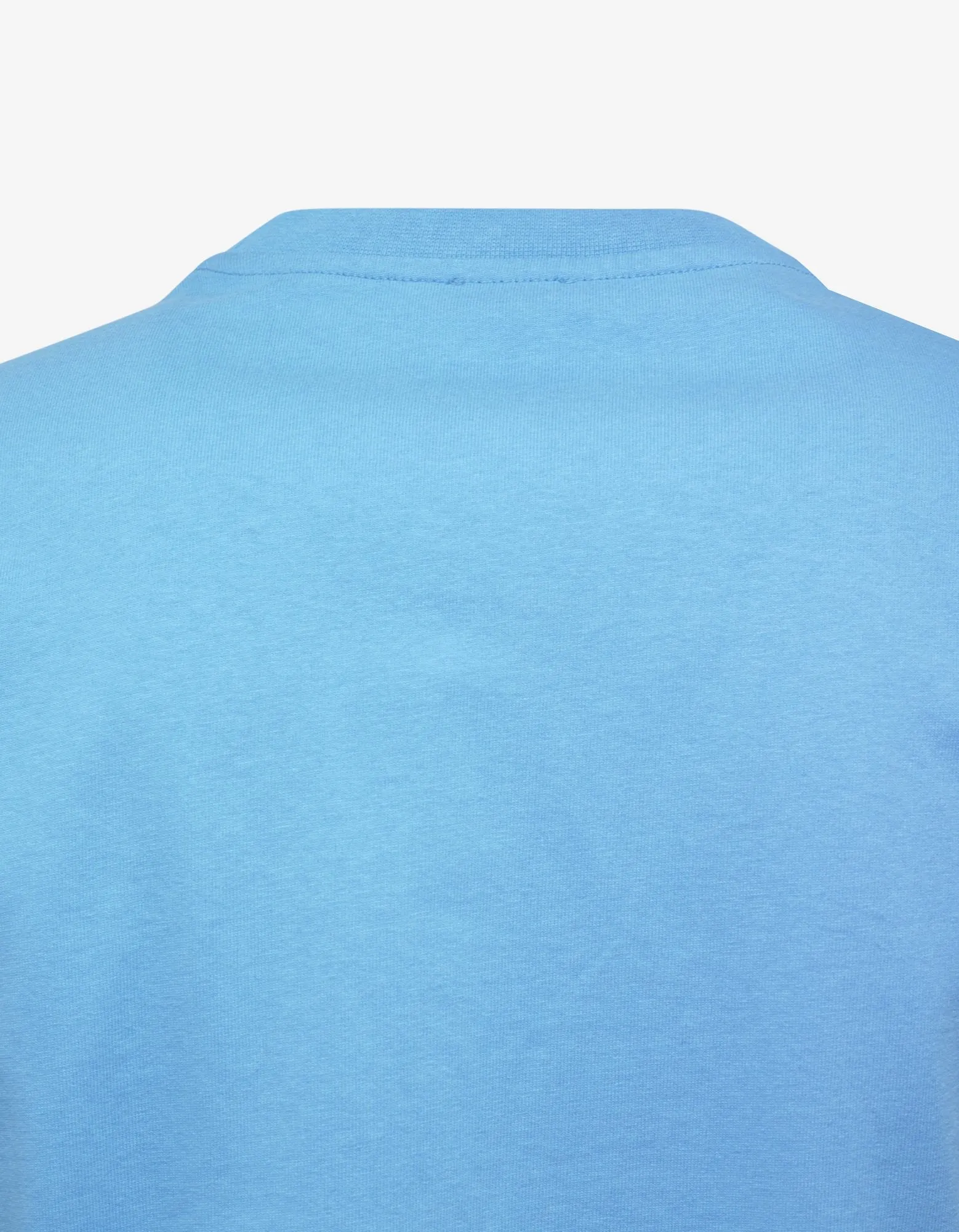 Cyan Tiger Embroidery T-Shirt