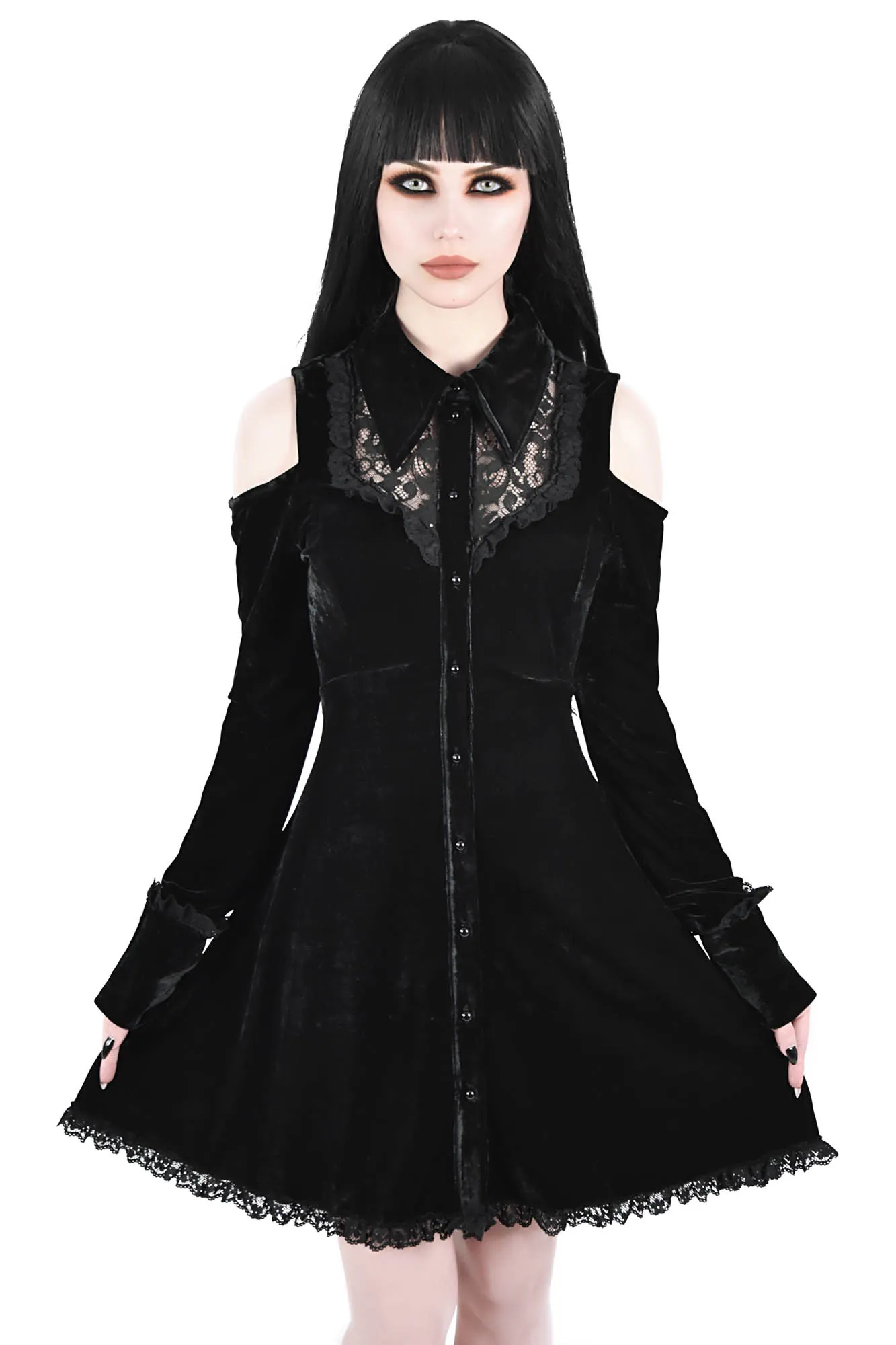 Dead Silent Shirt Dress [B]