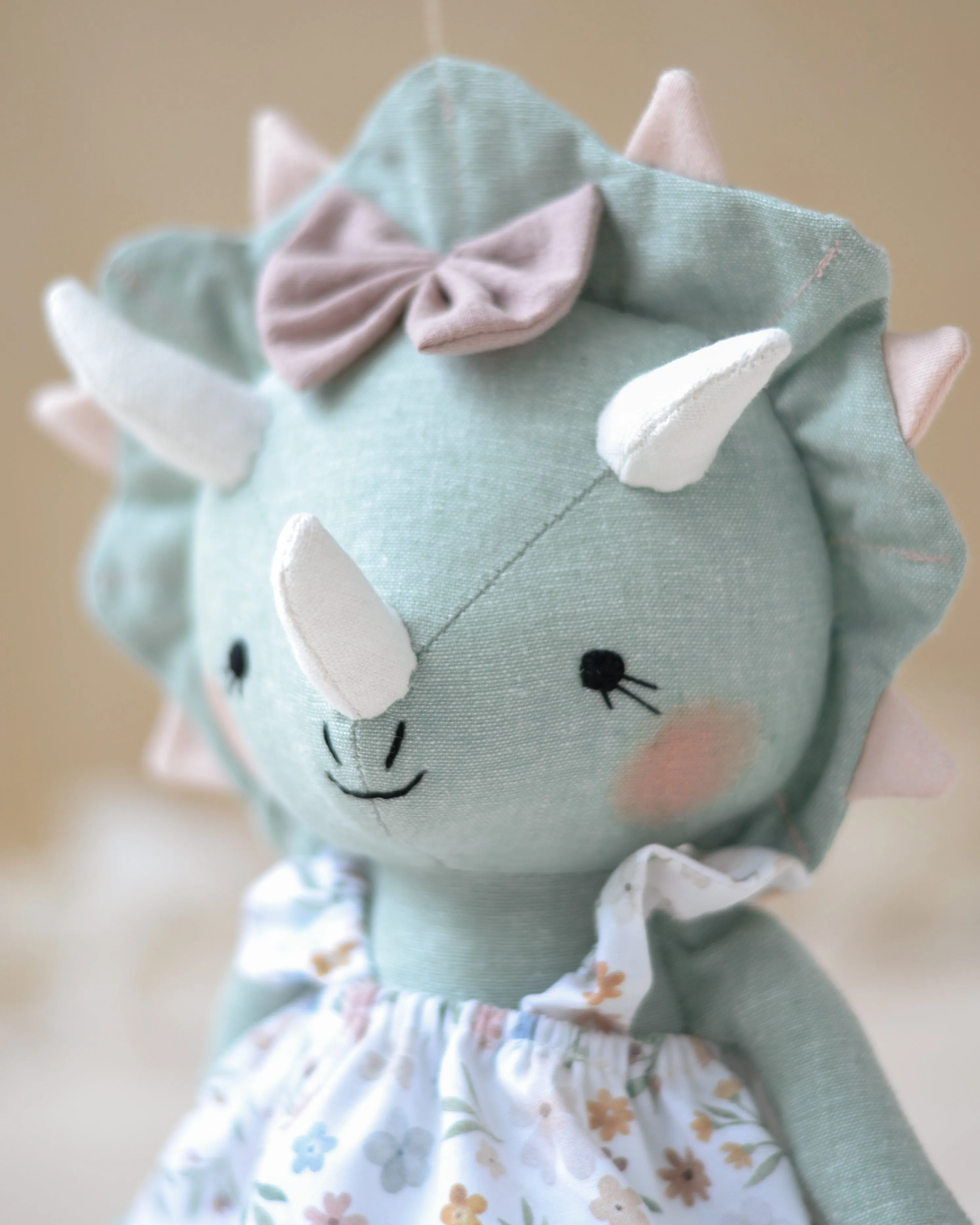 Dinosaur doll triceratops