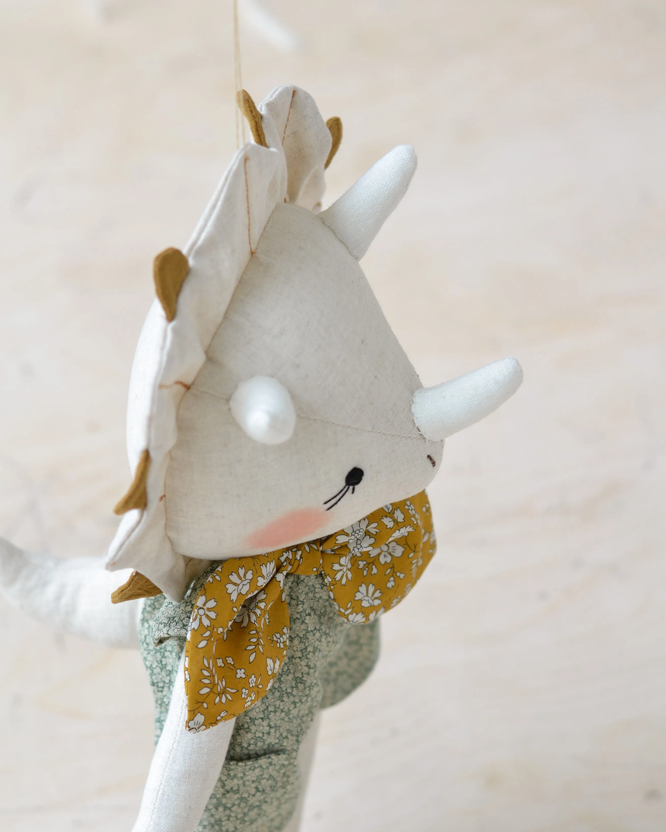 Dinosaur doll triceratops