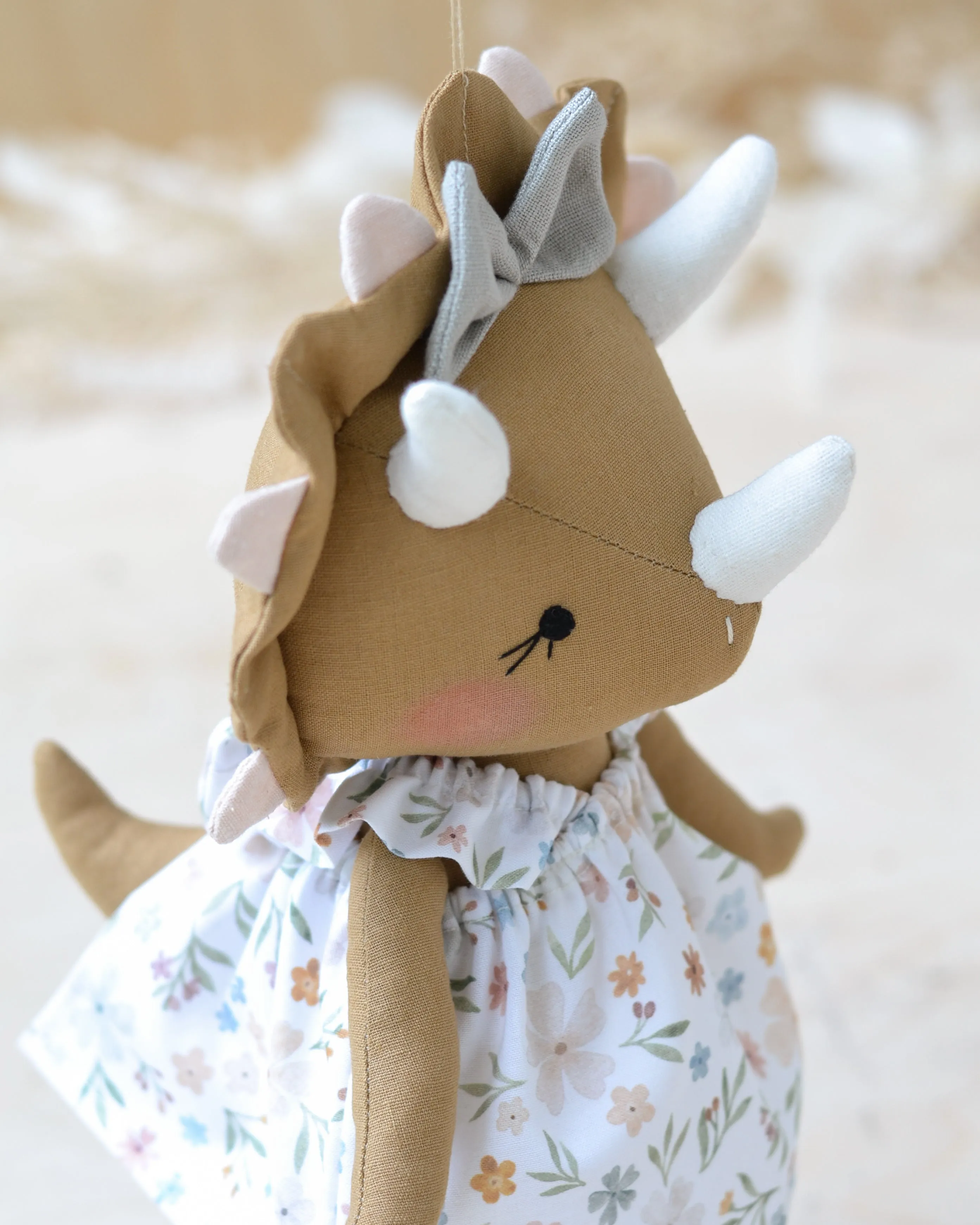 Dinosaur doll triceratops