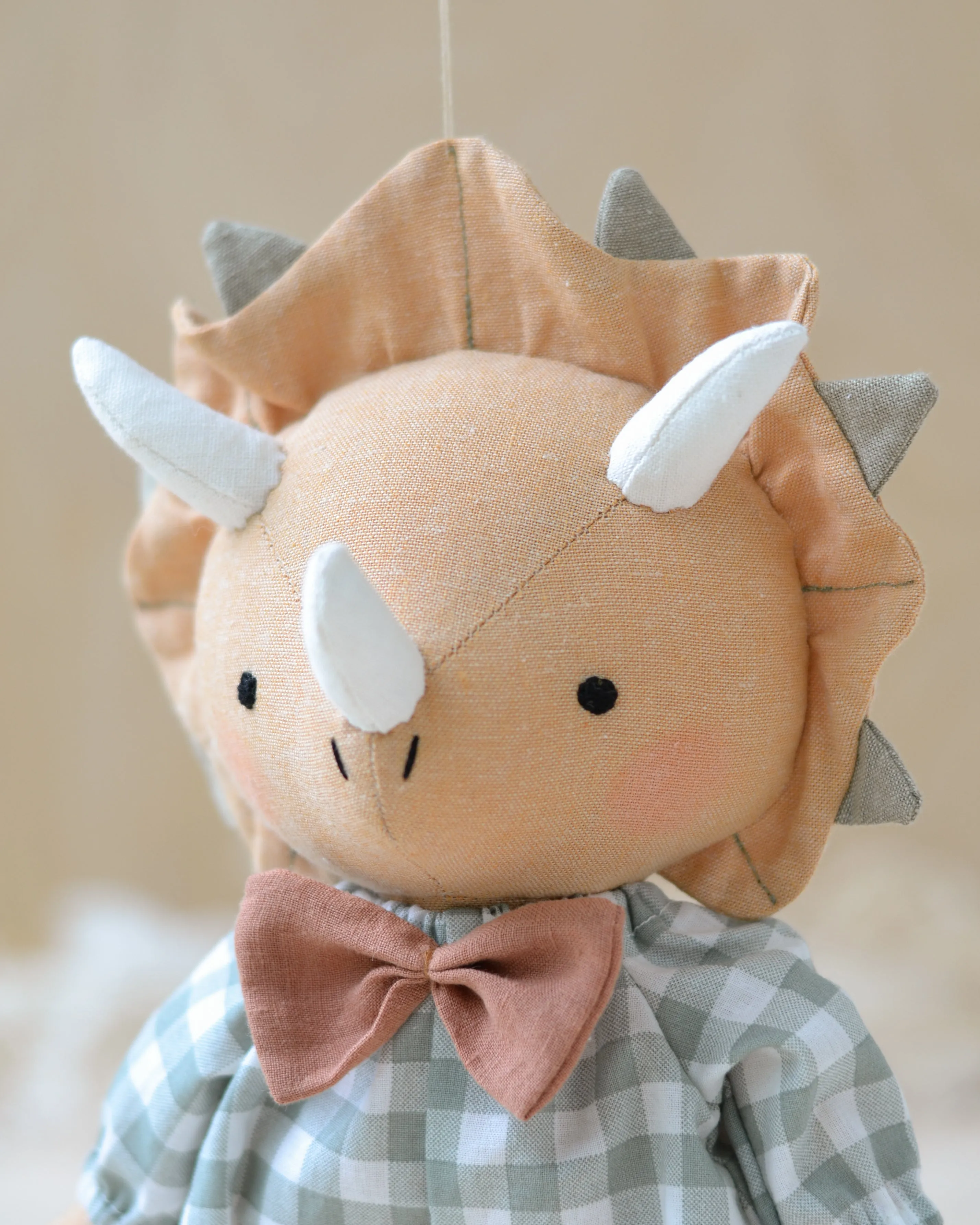 Dinosaur doll triceratops