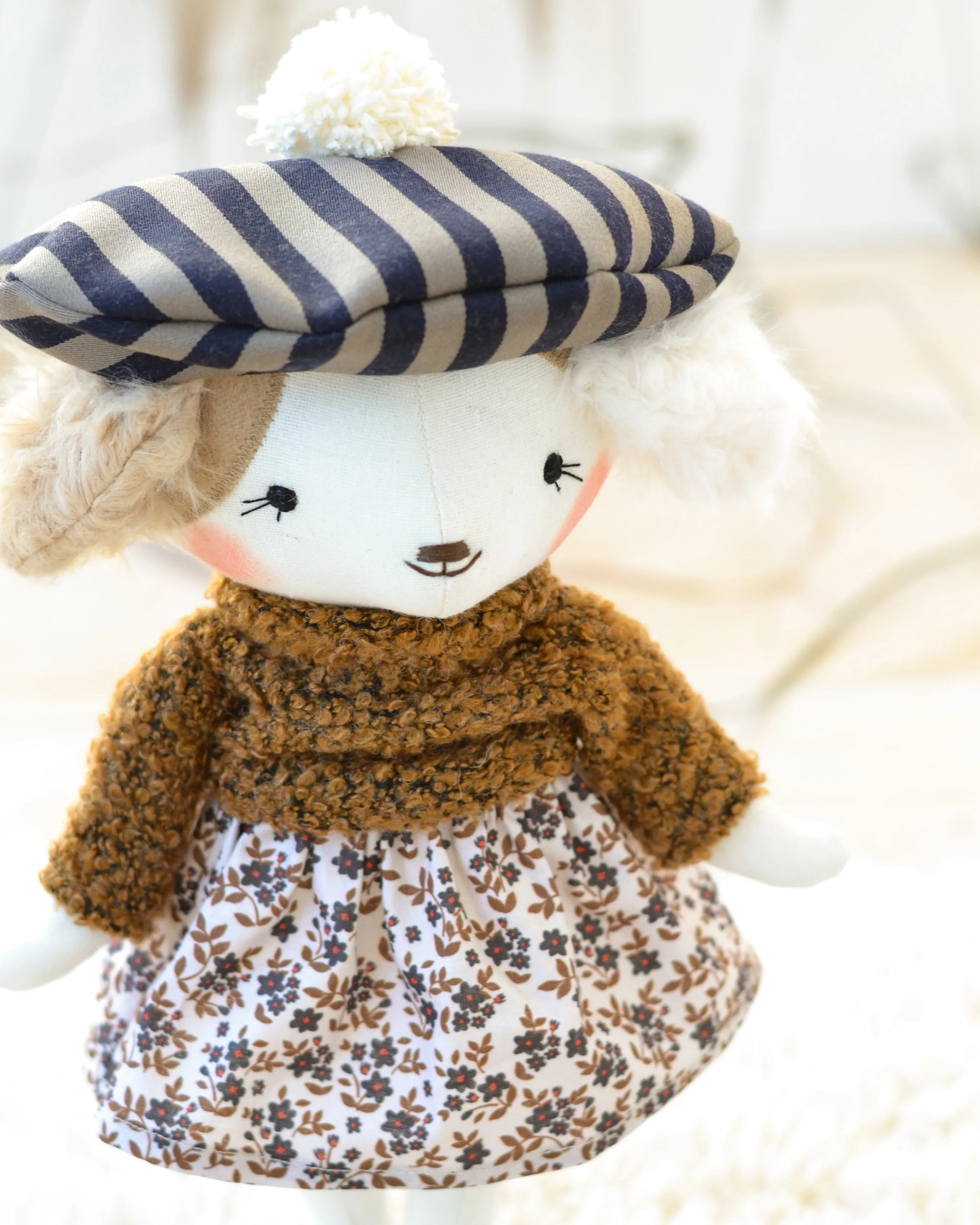 Dog Doll French Beret