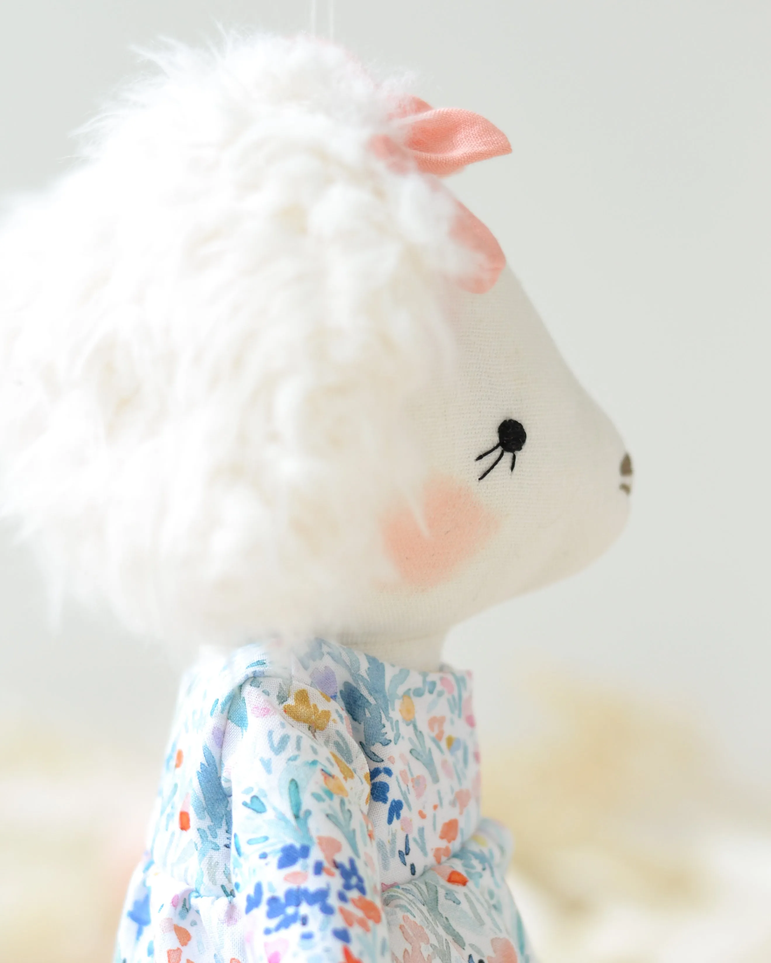 Dog Soft Toy Alphonsine Floral Dress