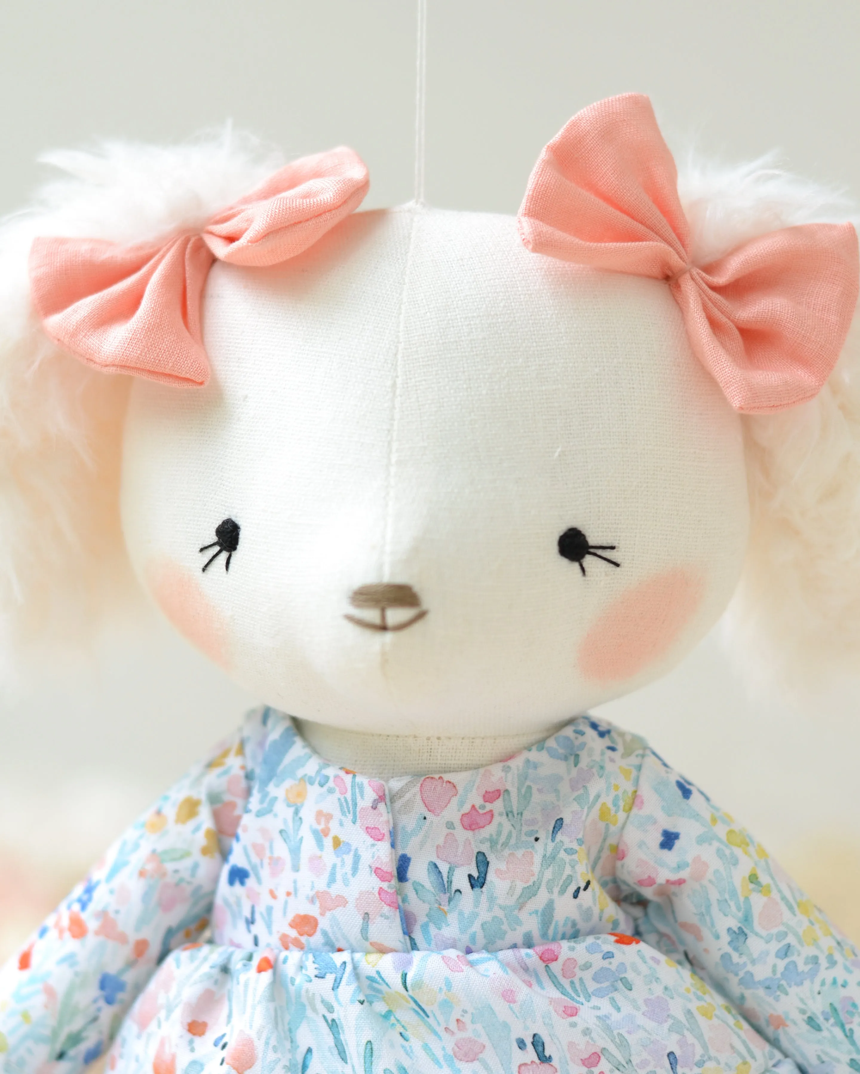 Dog Soft Toy Alphonsine Floral Dress