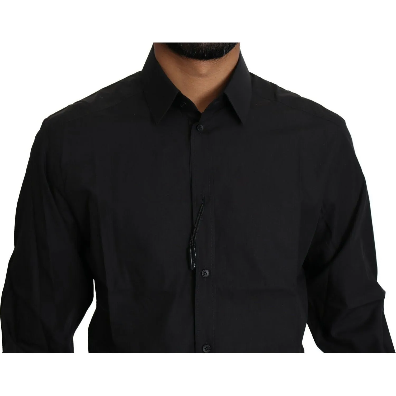 Dolce & Gabbana Elegant Black Slim Fit Dress Shirt