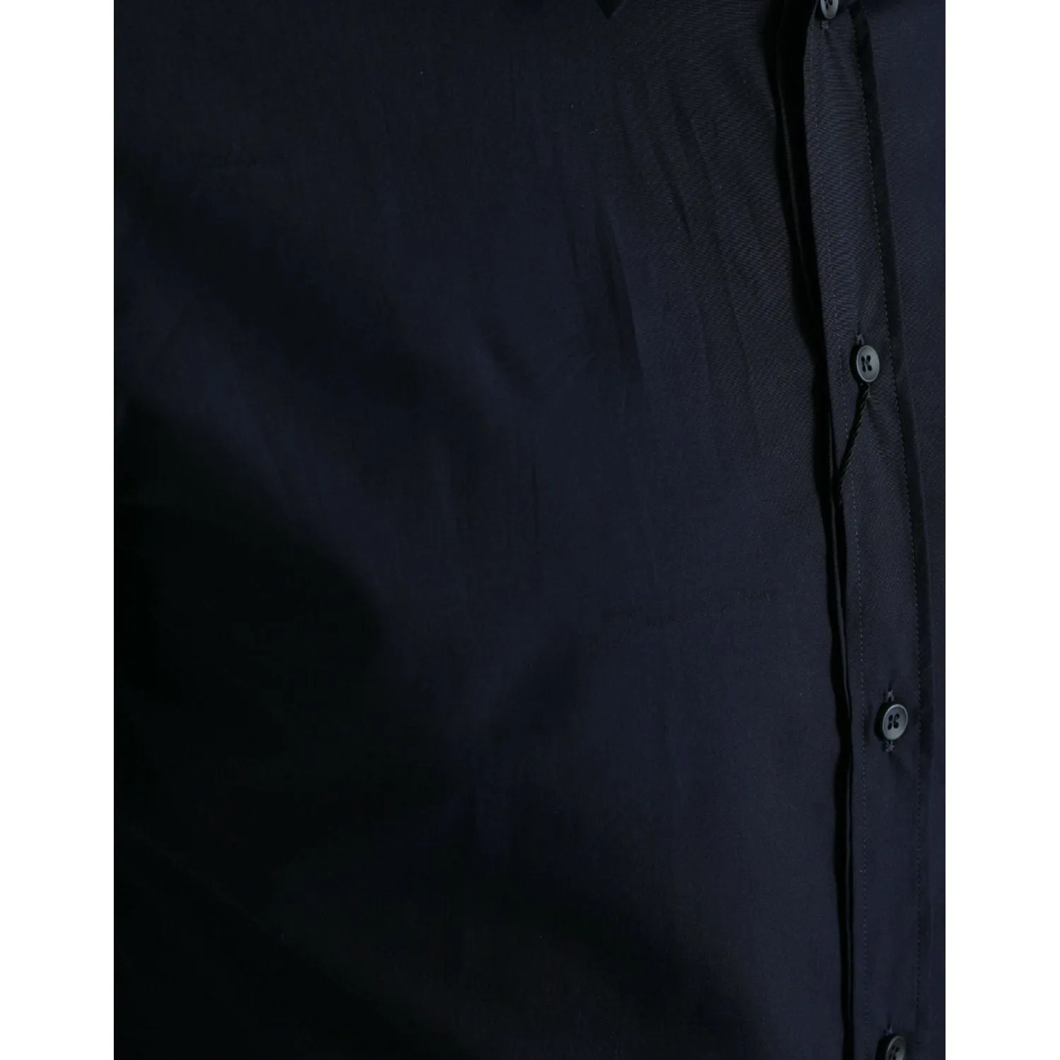 Dolce & Gabbana Elegant Navy Jacquard Dress Shirt