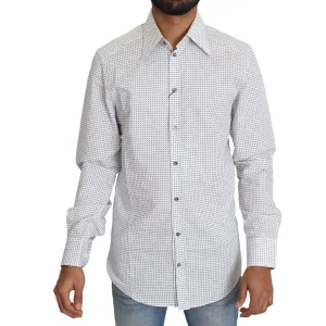 Dolce & Gabbana Elegant Slim Fit Polka Dot Dress Shirt