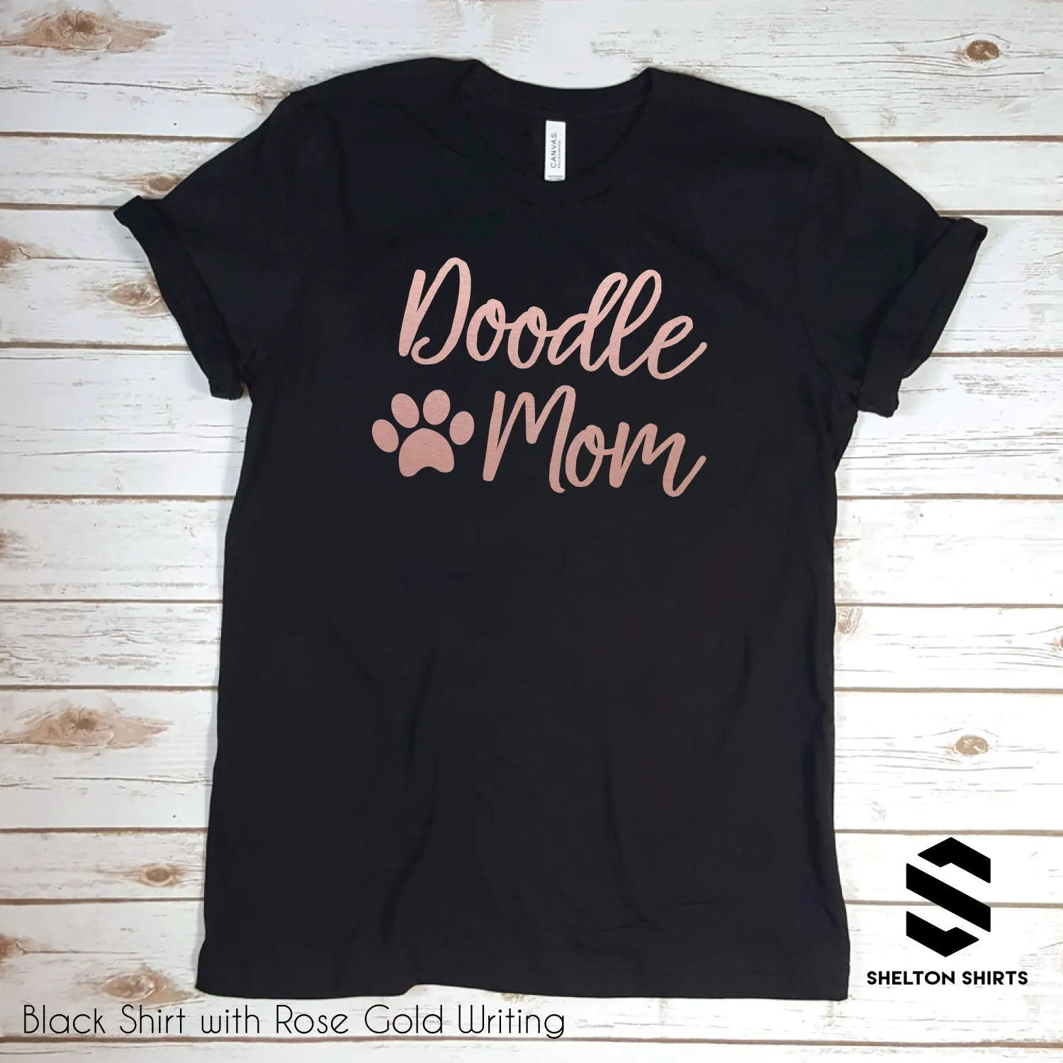 Doodle Mom with Paw Print Super T-Shirt