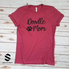 Doodle Mom with Paw Print Super T-Shirt