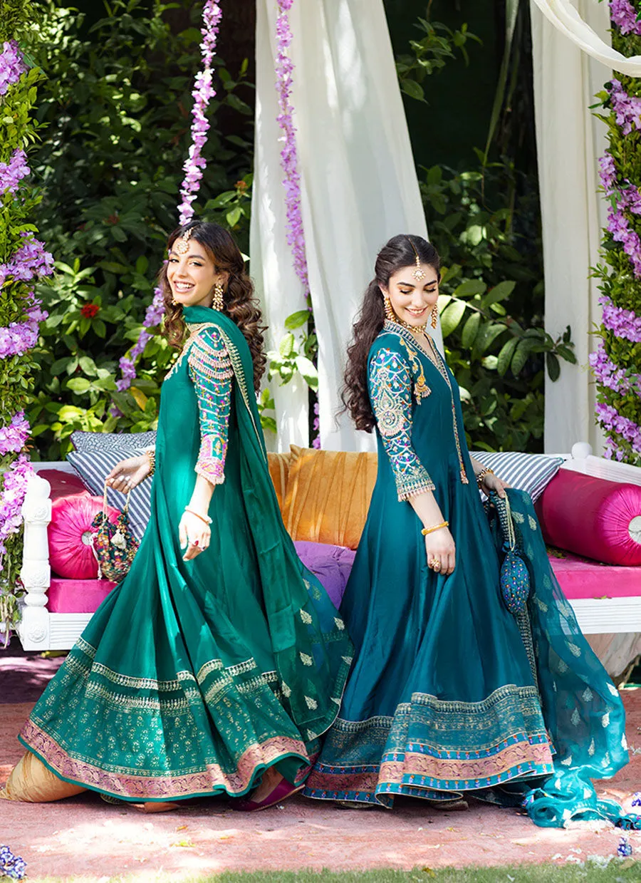 Eira Emerald Kalidaar and dupatta