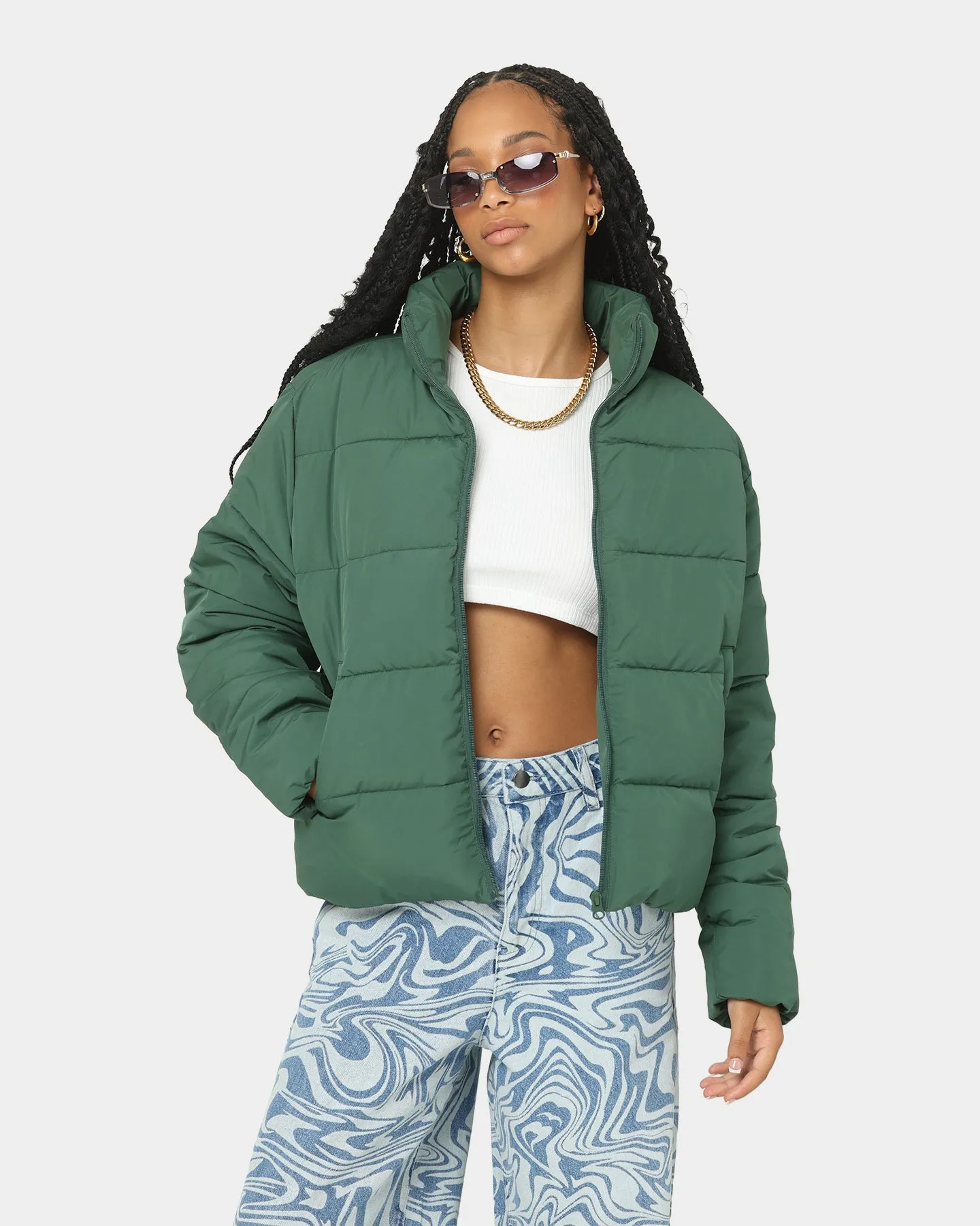 EN ES Women's Shake Up Puffa Jacket Green