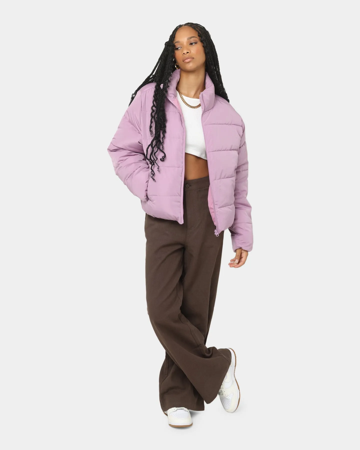 EN ES Women's Shake Up Puffa Jacket Lilac