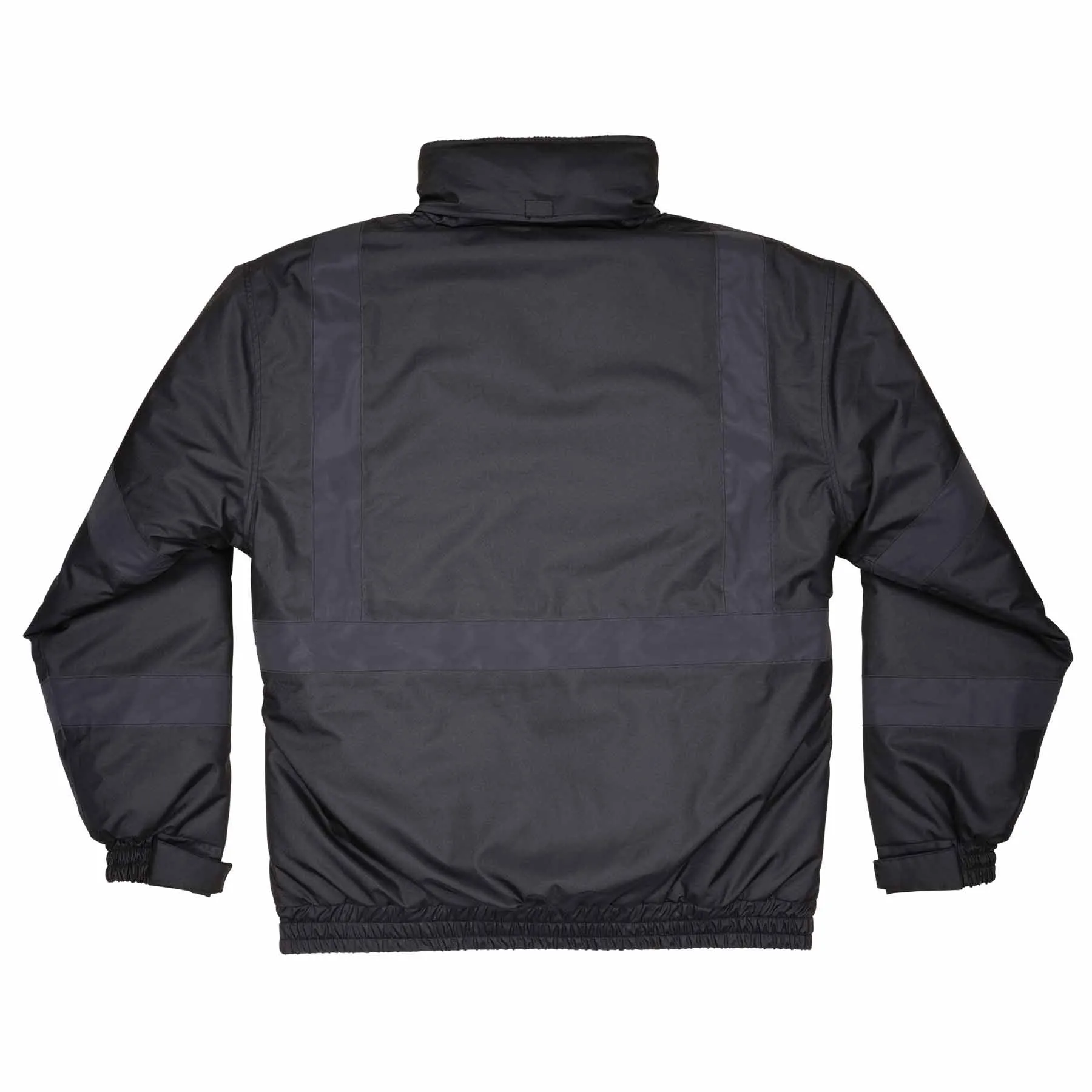 Ergodyne 25648 8377EV 4XL Black Non-Certified Hi-Vis Bomber Jacket - Quilted