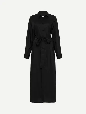 Everyday Shirt Dress in Black