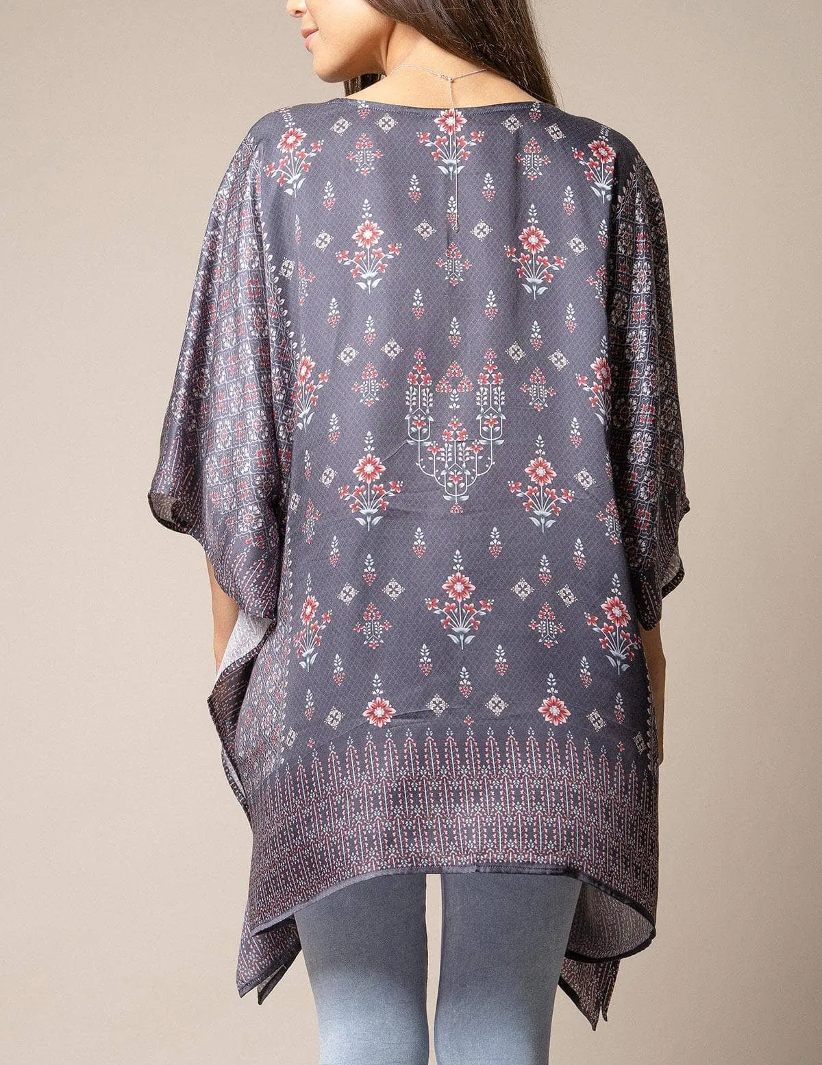 Fair Trade Flowy Tunic - Cloudburst