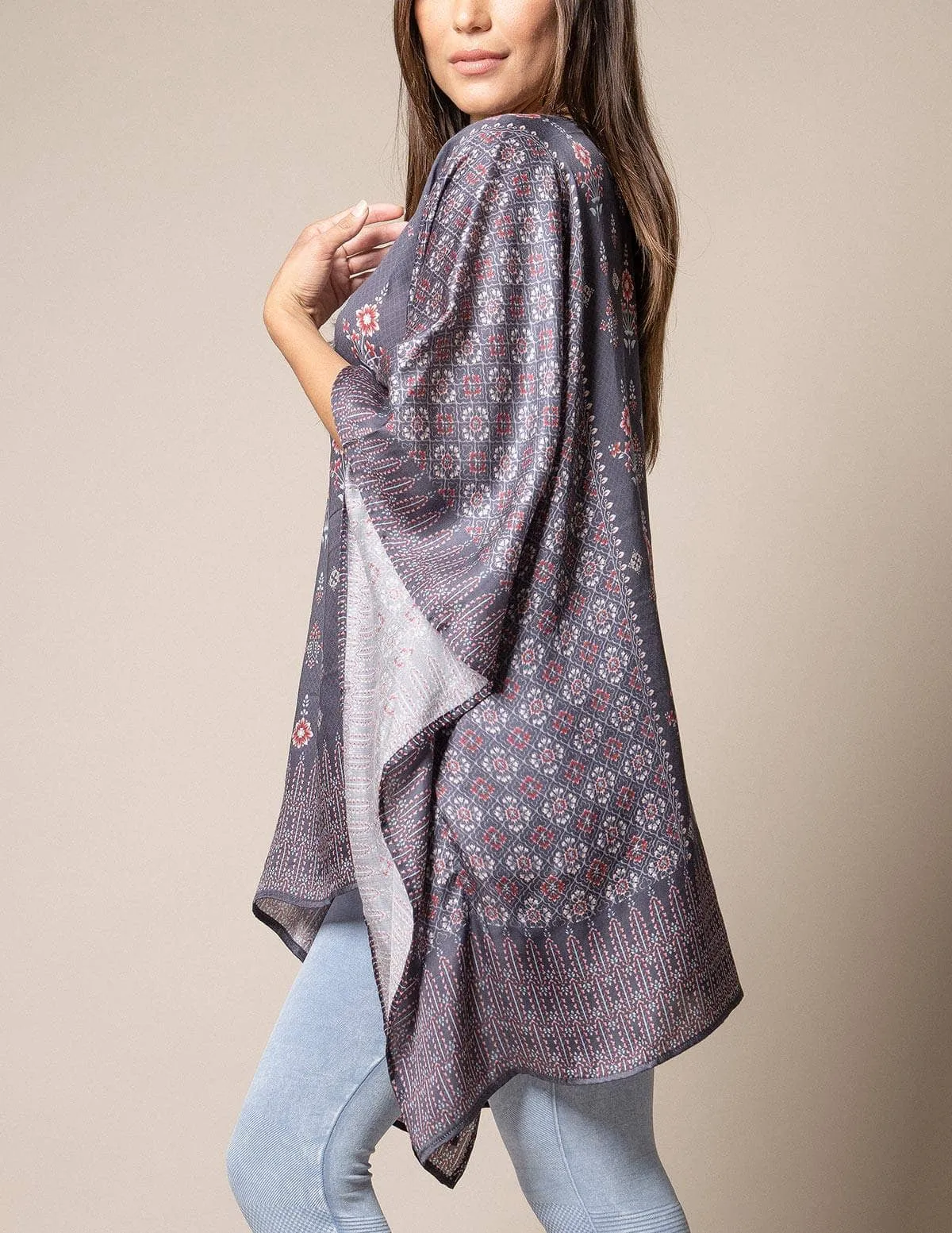 Fair Trade Flowy Tunic - Cloudburst