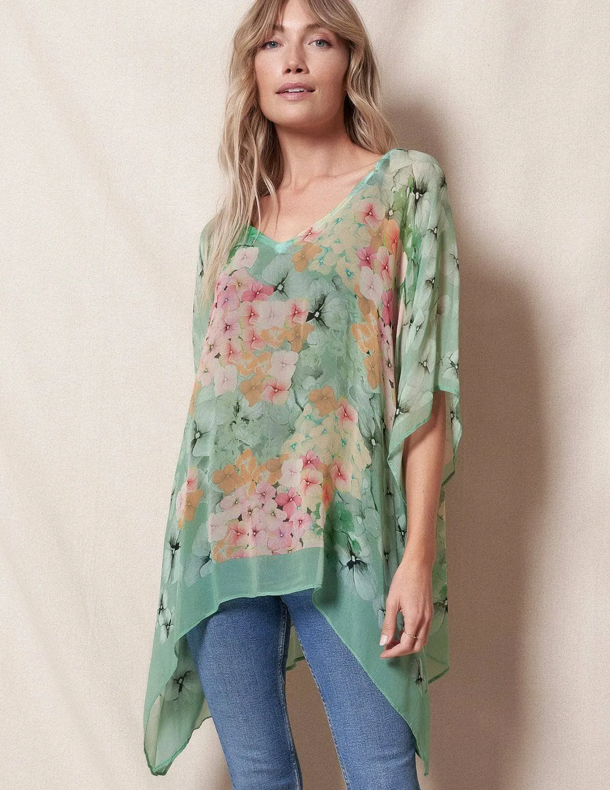 Fair Trade Leilani Flowy Tunic - Meadow