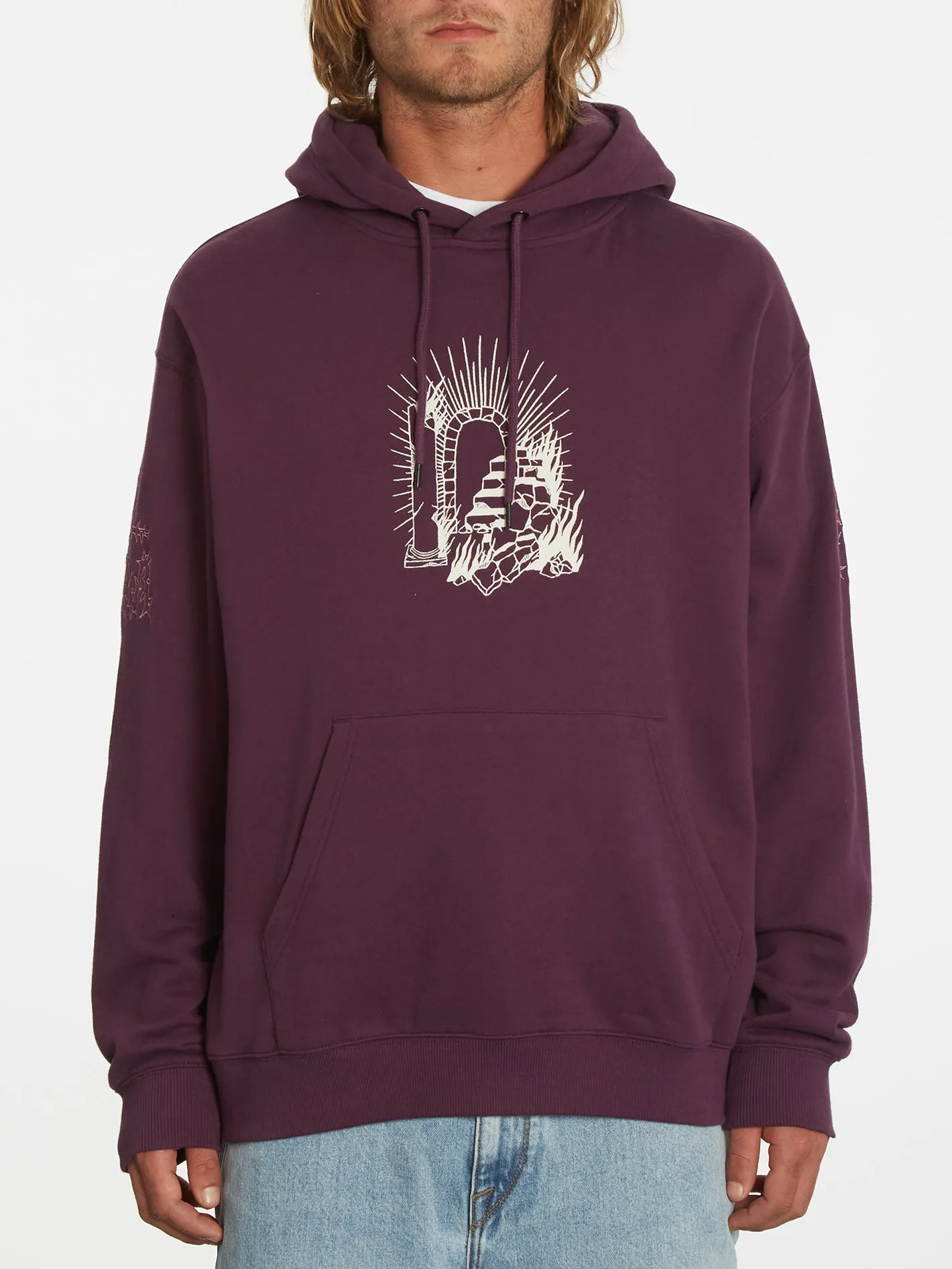 Featured Artist Vaderetro Pullover Hoodie - Mulberry