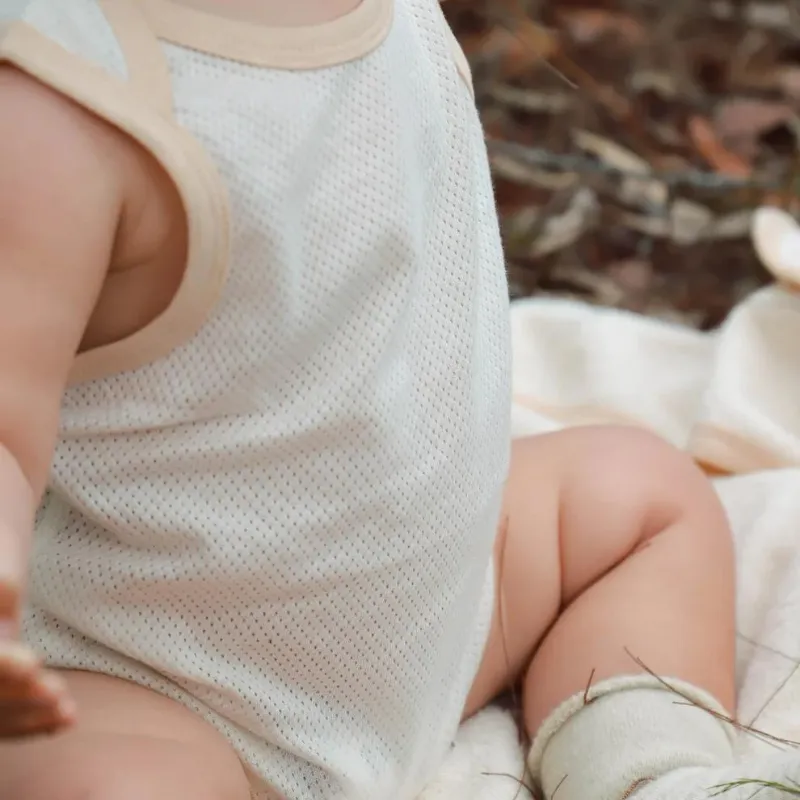 Fibre for Good Undyed Mesh Bodysuit