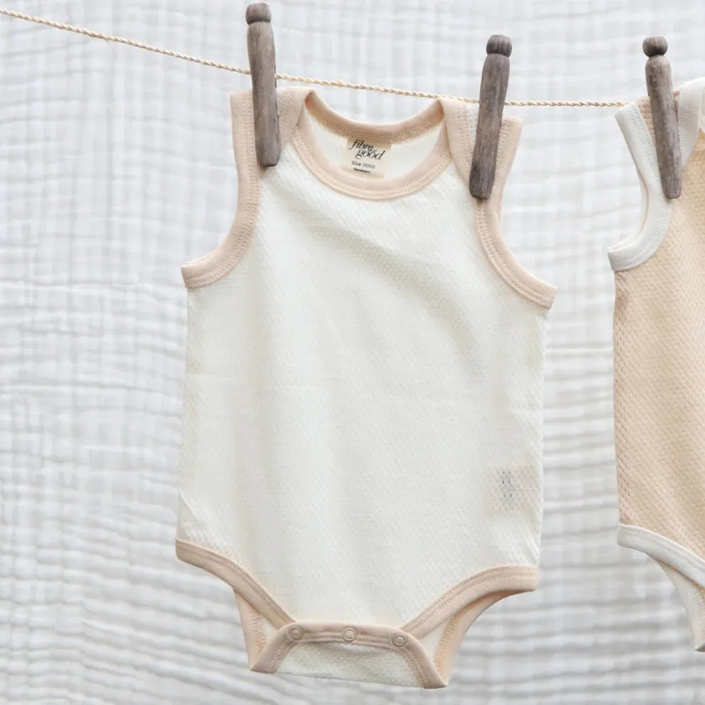 Fibre for Good Undyed Mesh Bodysuit