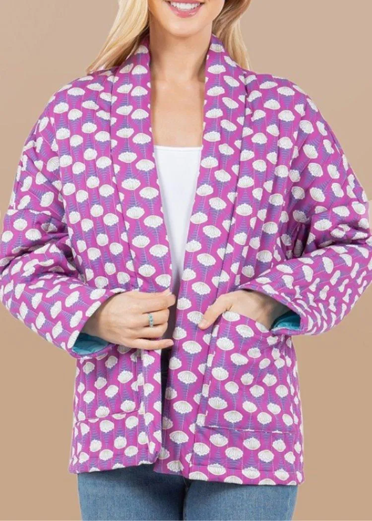 Fiona Floral Print Quilted Jacket- ***FINAL SALE***