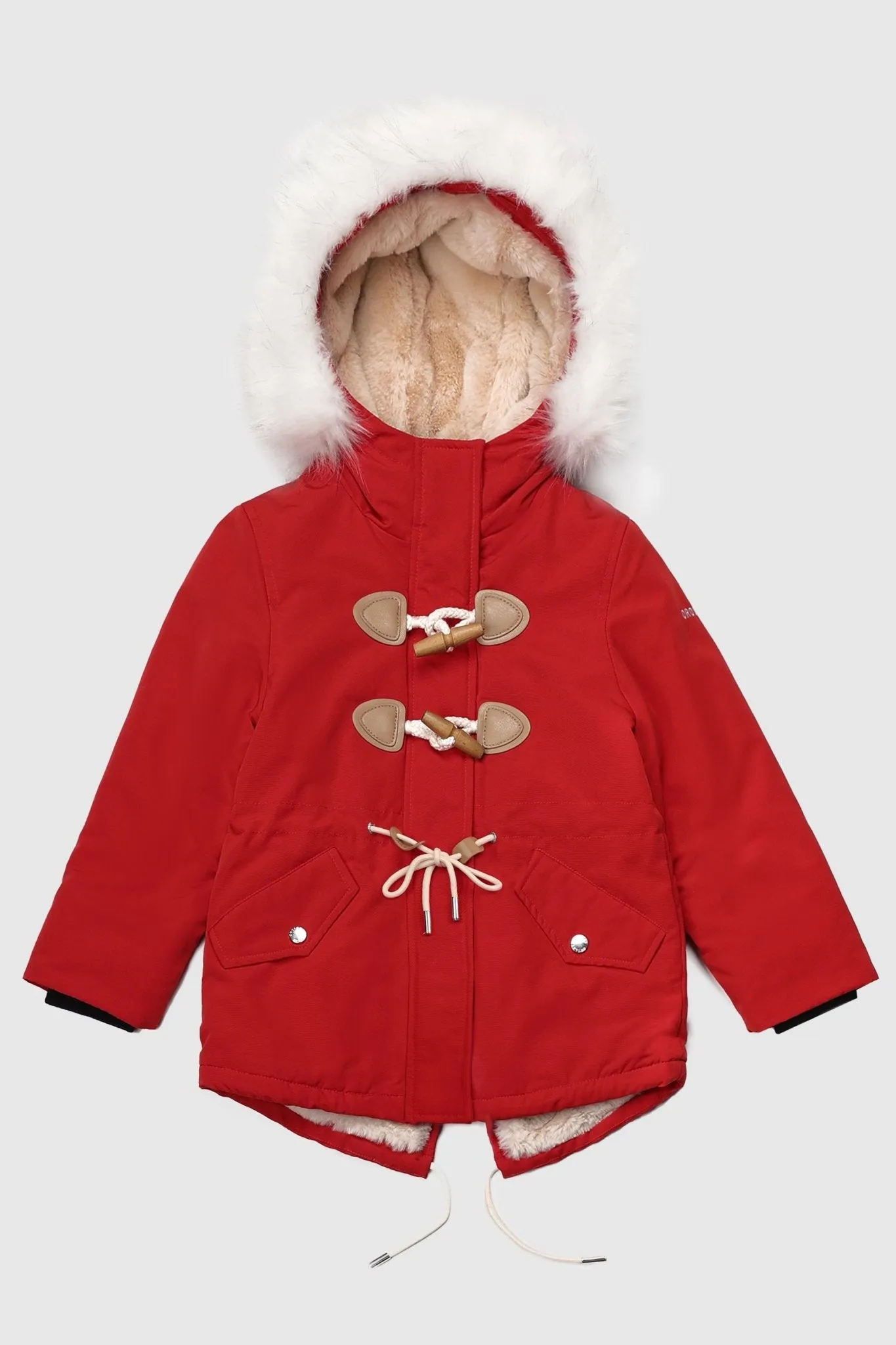 Fleece Lined Winter Coat with Hood