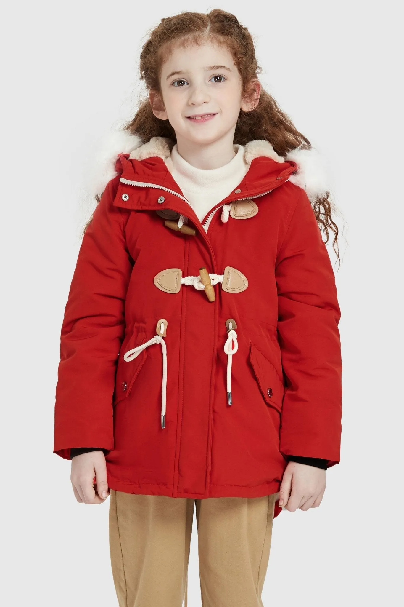 Fleece Lined Winter Coat with Hood