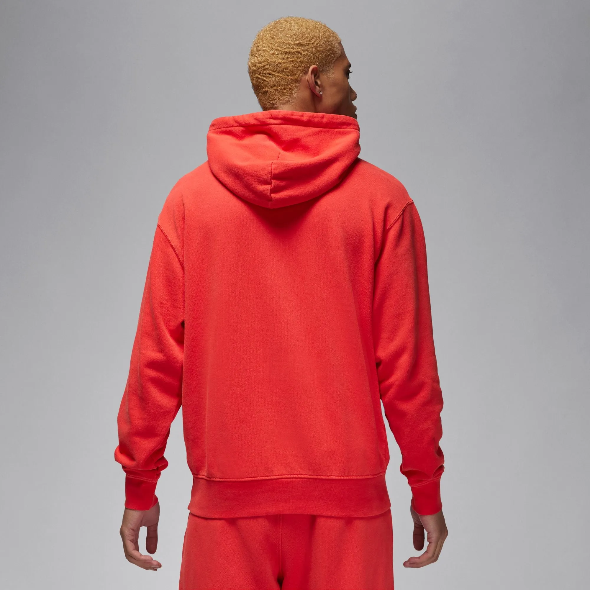 FLEECE WASHED PULLOVER HOODIE "LOBSTER"