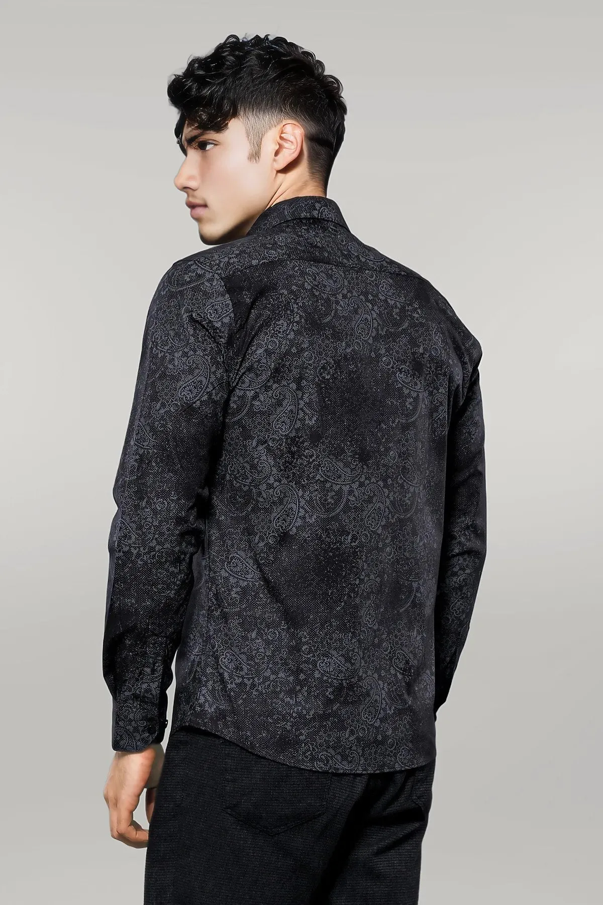 Floral Black Shirt | Wessi