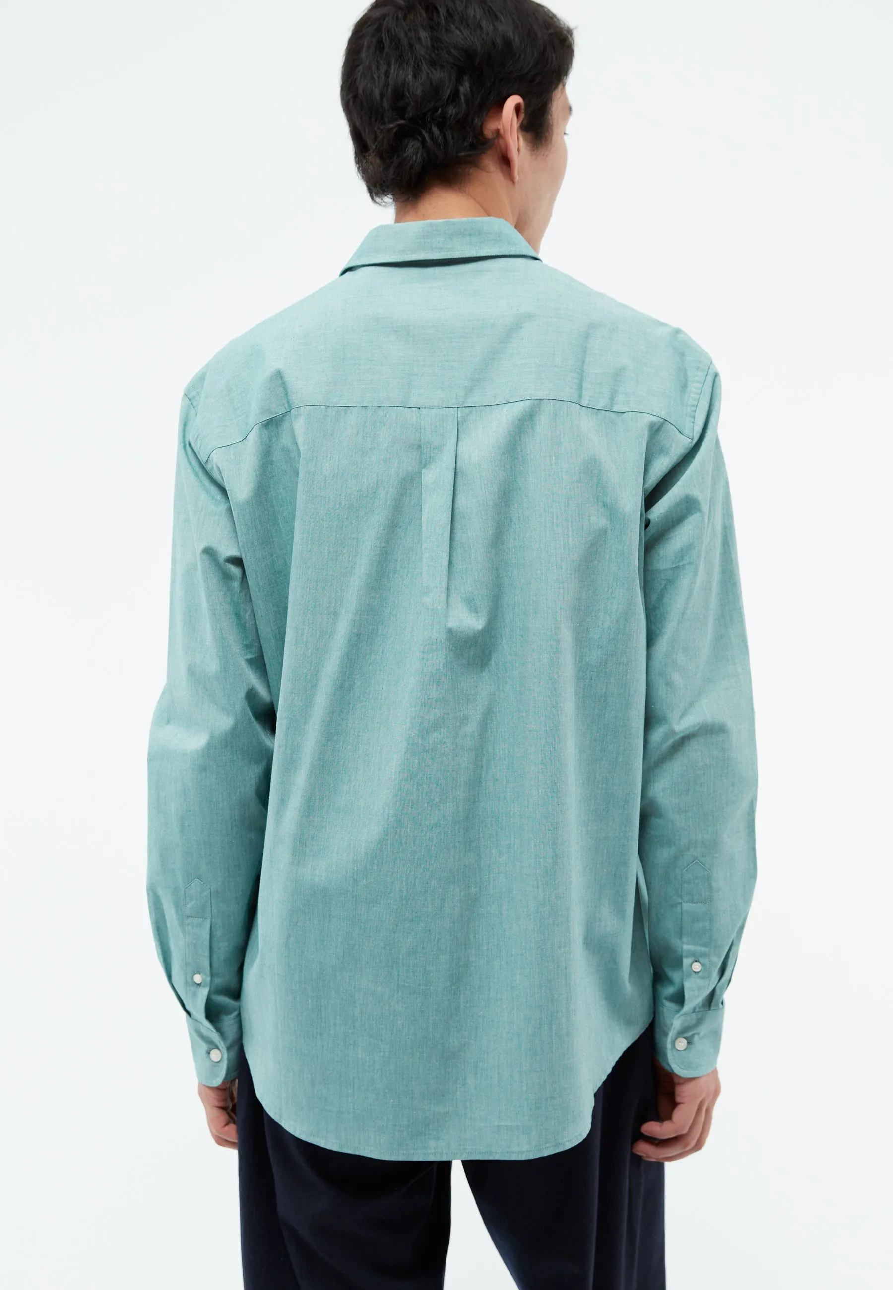 Francis Shirt - Malachite Green Melange