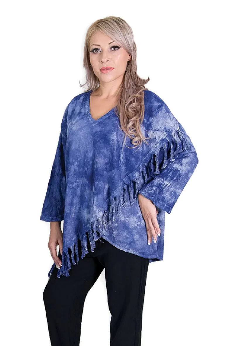 Fringe Cotton Gauze Top