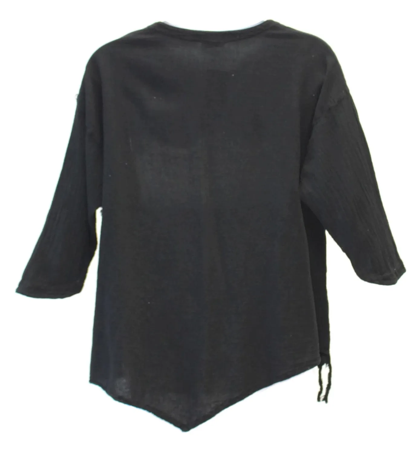 Fringe Cotton Gauze Top