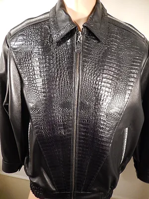 G Gator - Black Crocodile, Stingray, and Lambskin Jacket